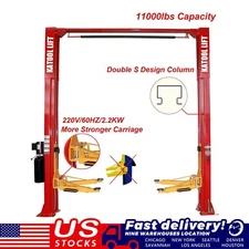 11000lbs Two Post Lift Auto Lift 2-Post Lift Auto Lift Truck Clear Floor Hoist