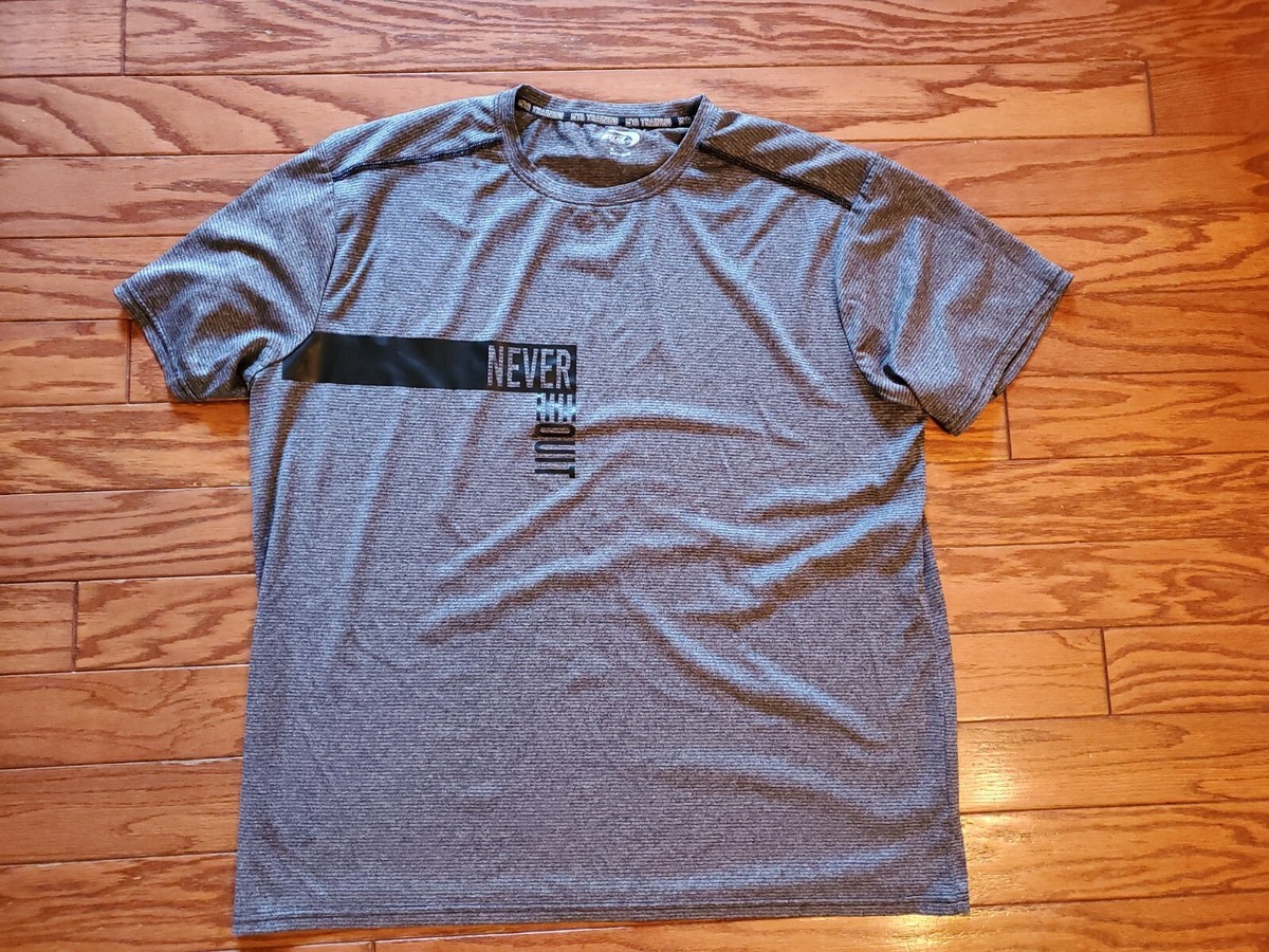 Newera■ X MTA POINT T-shirt■送料込 MTA Sport Men's Shirt XL Gray Mesh Short Sleeve Activewear