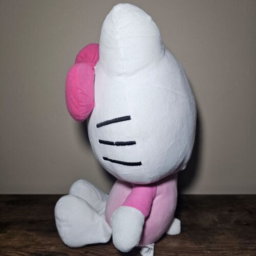 3 Hello Kitty Stuffed Animal Toys Ty Sanrio & Fiesta Girls White Plush Cat Lot - Picture 4 of 10