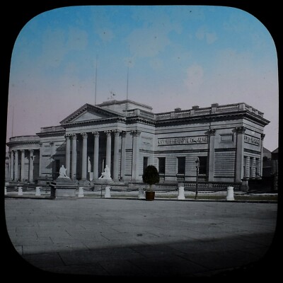 HANDBEMALTE magische Laterne Dia THE WALKER ART GALLERY C1888 FOTO LIVERPOOL