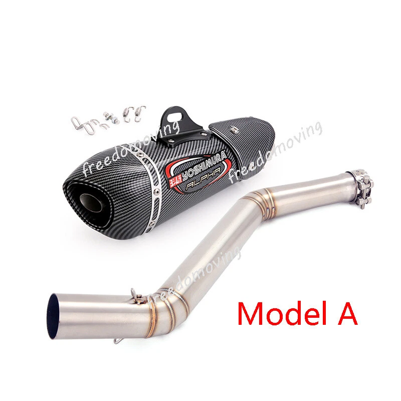 Silenciador silenciador de tubo medio sistema de escape para CF-Moto 650MT 650NK 400NK 2014-2024 Foto 3 de 4