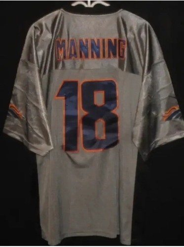 NFL Football Denver Broncos Peyton Manning #18 Sewn Jersey Sz: 56 Nike Silver - Picture 8 of 10