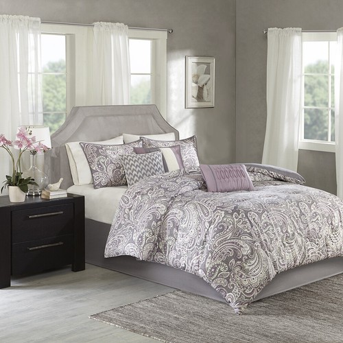 PURPLE COMFORTER SET 