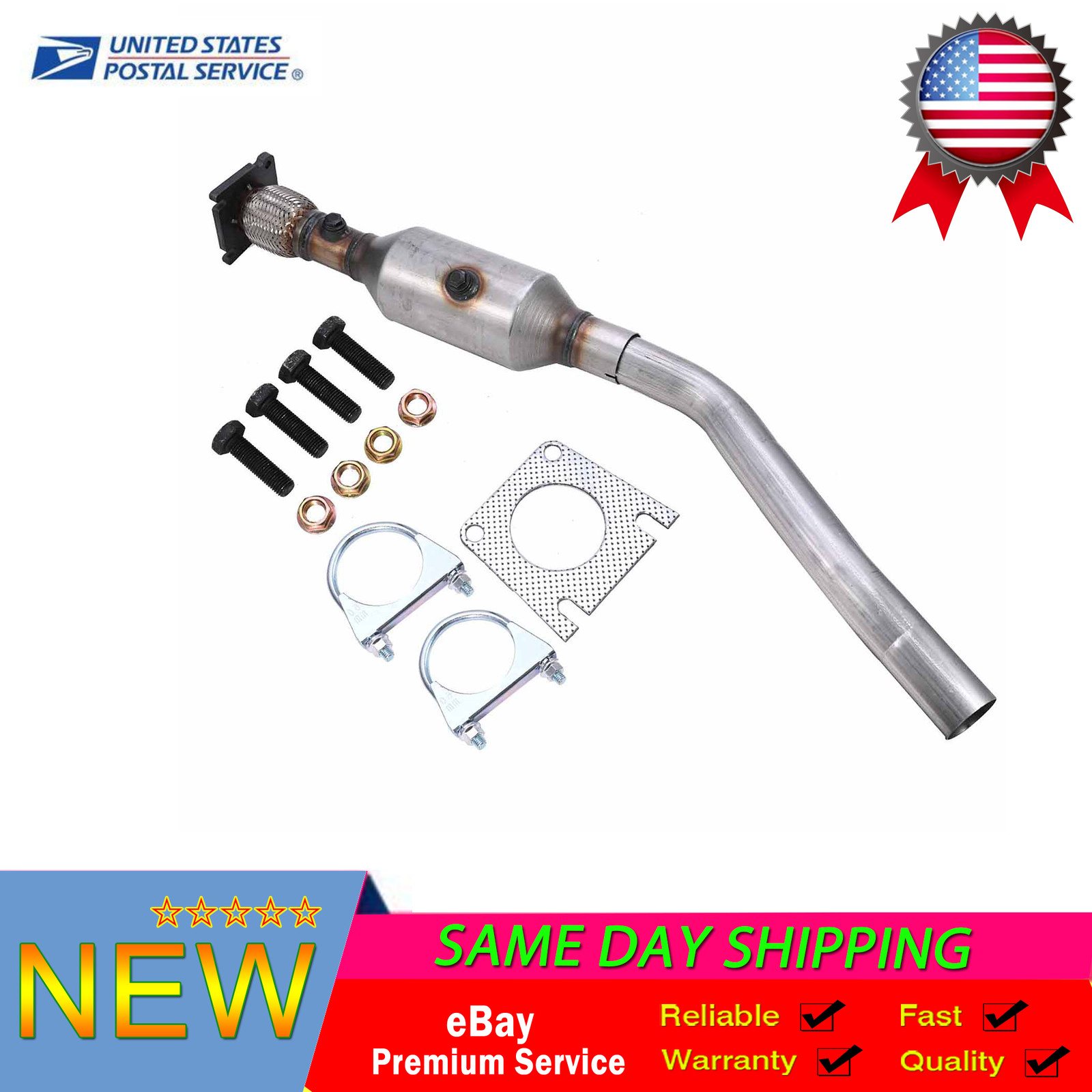 Rear Catalytic Converter For 2009-2018 Dodge Journey 2.4L Jeep Compass 2.0L l4