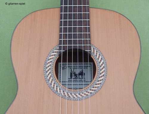 Edle 3/4 Konzert-Gitarre Carl Hellweg Handarbeit spanische Bauart wie CS 32C Top - Bild 11 von 14