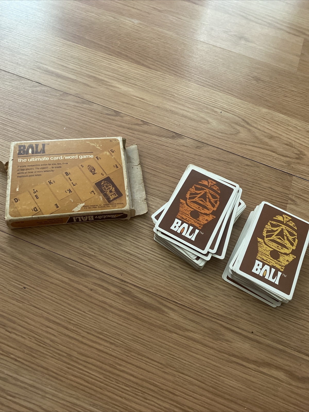 Bali vintage card game Aladdin 1975 issued solitaire crossword | eBay