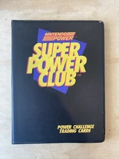 0862) Vintage NINTENDO Super Power Club Challenge Trading Cards Binder Album