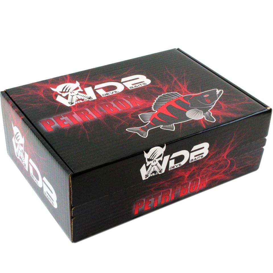 Wild Devil Baits Petri Box Raubfischbox Angelbox Promo Box Geschenk Angelzubehör