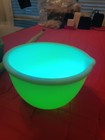 Vintage Jadeite Stand Mixer Bowl Pour Spout Deep Green Uranium Glow Quart Size