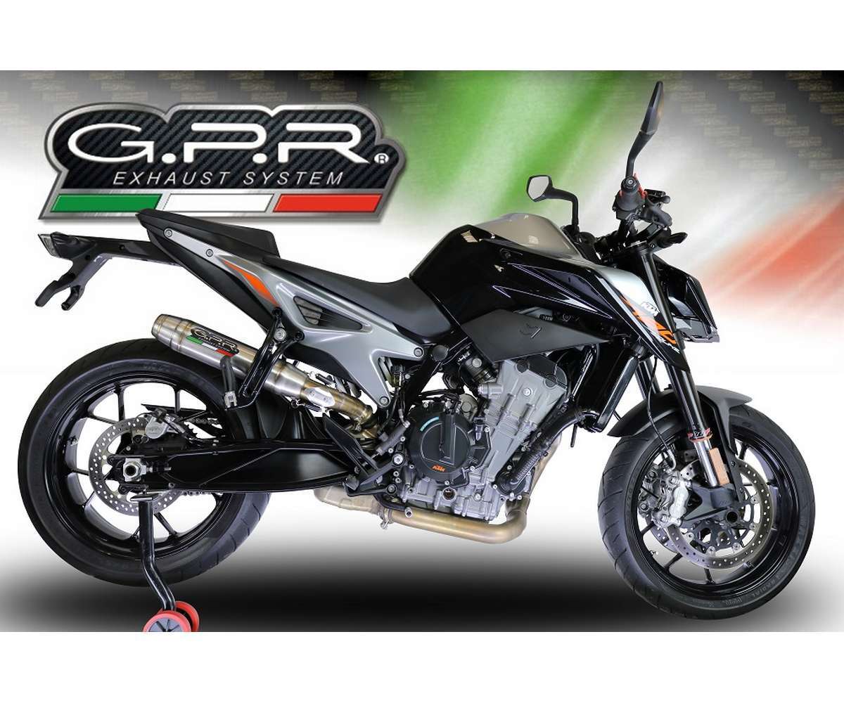 Exhaust Muffler GPR Deeptone Inox Racing Ktm Duke 790 2021 2023