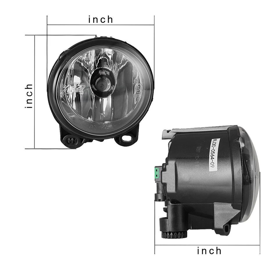 Luces antiniebla para BMW 535i GT 2010-2017 modelos base BMW 550i GT carcasa negra transparente Foto 3 de 4