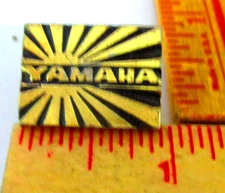 "YAMAHA" pin vintage collectible Japanese motorcycle biker pinback memorabilia