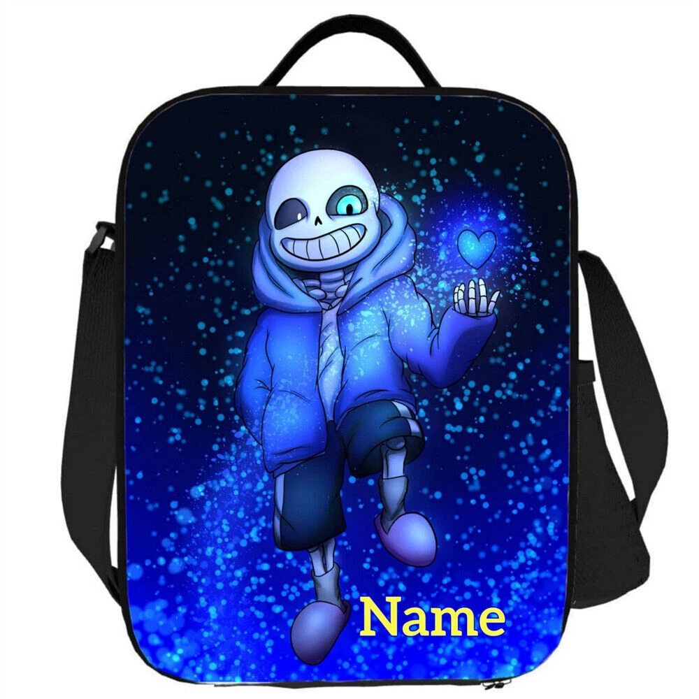 Undertale Kids Lunch Bag, School Picnic Snack Travel Lunch Box