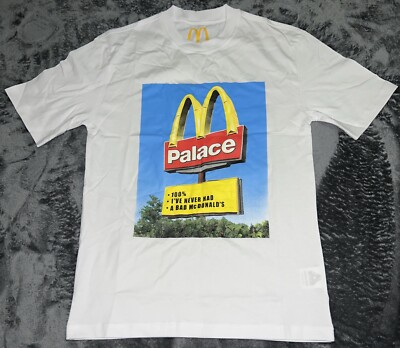 Small Palace x McDonald's Sign White T-shirt NWOT
