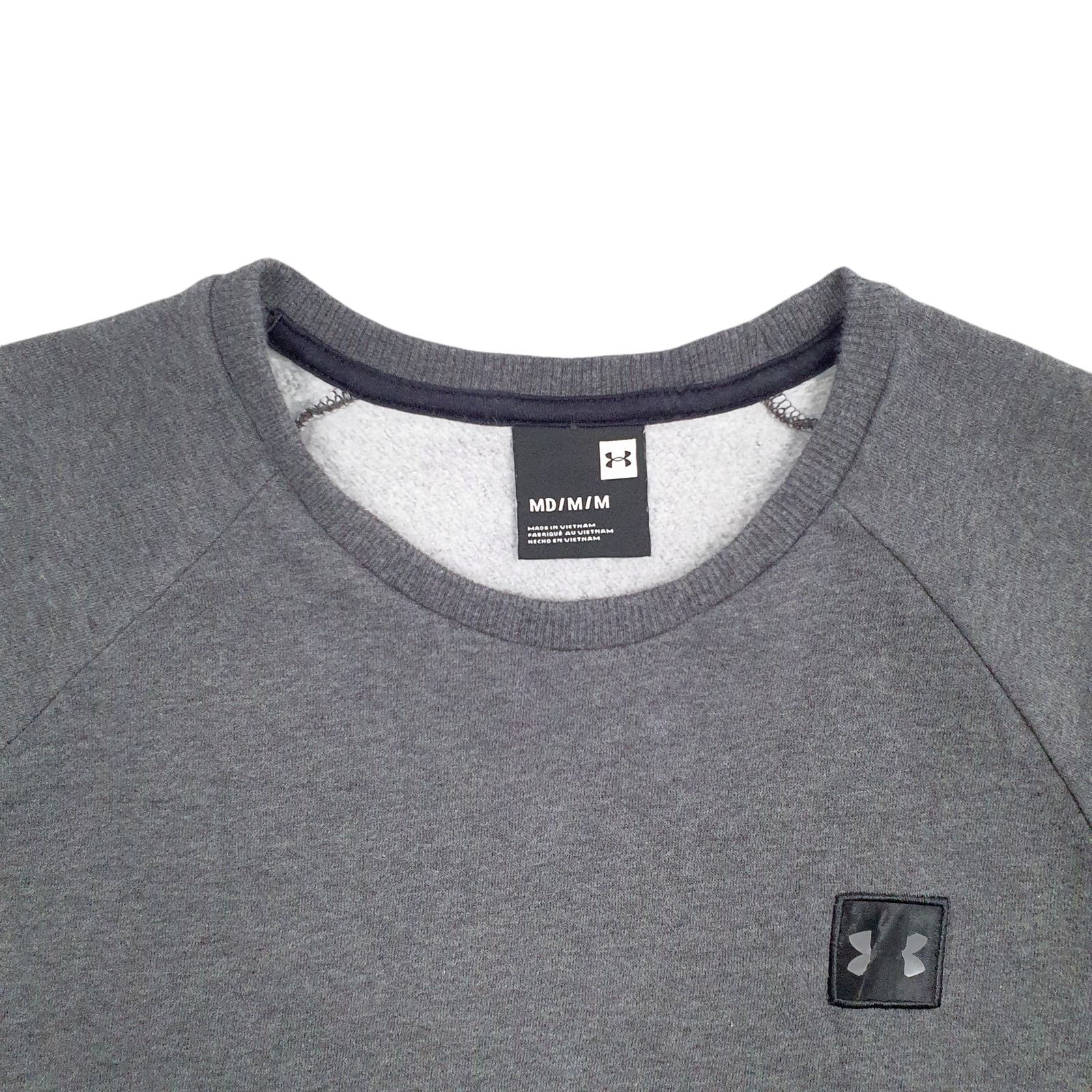 UNDER ARMOUR Crewneck Cotton Blend Jumper Sweatshirt Mens M image 2