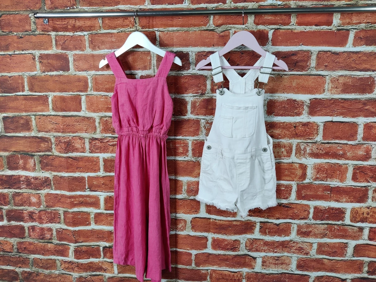 TUTA CORTA BAMBINA ET 5 6 ANNI ZARA BLUEZOO BIANCO DENIM TUTA 116CM