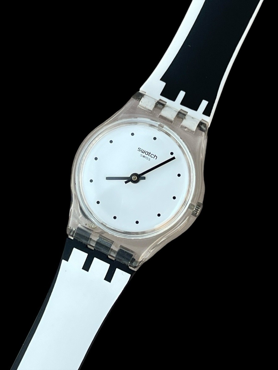 Swatch Watch LK370 Dot Around The ⏰ Black & White