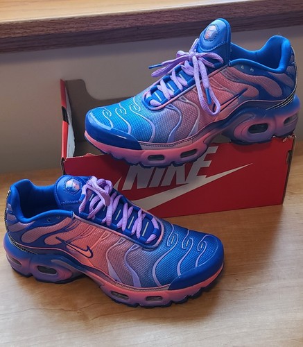 Nike Air Max Plus TN shoes Pink blue Hot 270 bounce Girls 4Y | eBay