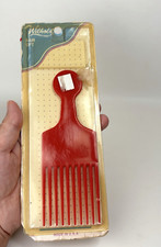 Vintage Wilhold Whisper Tip Hair Lift And Comb Red Made in USA Teasing NEW 7420