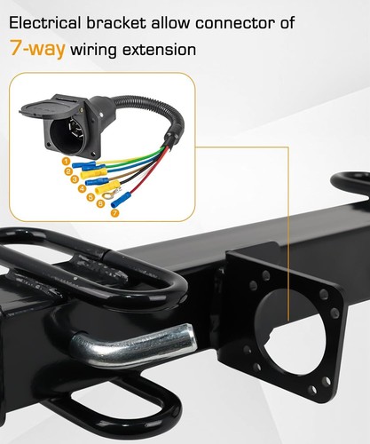 Trailer Hitch Extension,2.5 to 2 Inch Hitch Extender,24 34 Inch Length, 4,500lbs - Bild 5 von 21