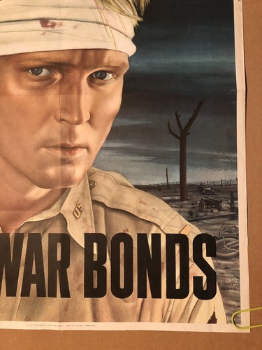 Doing All You Can Brother? Buy War Bonds Original War Vintage Poster Pin Up 1943 - Picture 10 of 12