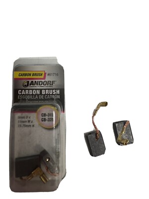Jandorf 61716 Black Multi-Material Motor Carbon Brush 3/4 H x 1/2 W x 1/4 D in.