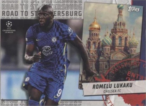 Romelu Lukaku Chelsea 21-22 Topps Stadium Club Chrome UEFA CL