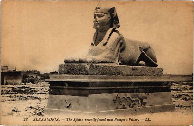 CPA AK ALEXANDRIA Sphinx Recently Found near Pompei's Pillar EGYPT (1325098)
