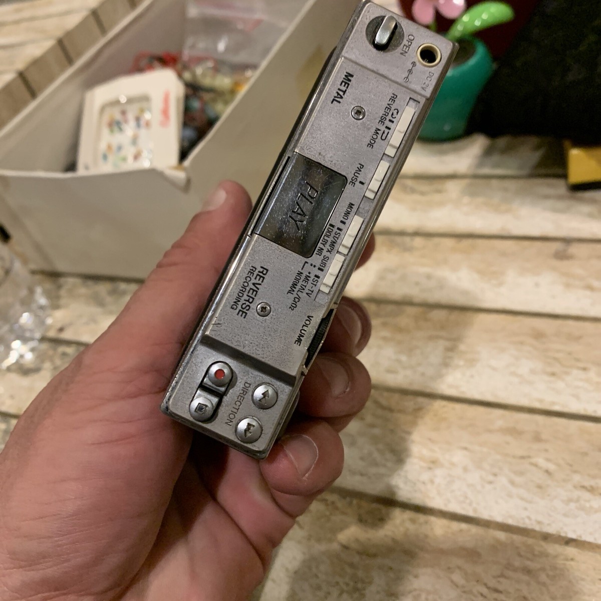 VTG AIWA HS-J10 CassetteBoy Stereo Radio Cassette Recorder As Is