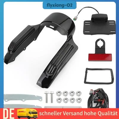 KINGDARN Kotflügel Hinten für Touring Road King FLHR Street Glide FLHX FLTRX Grau