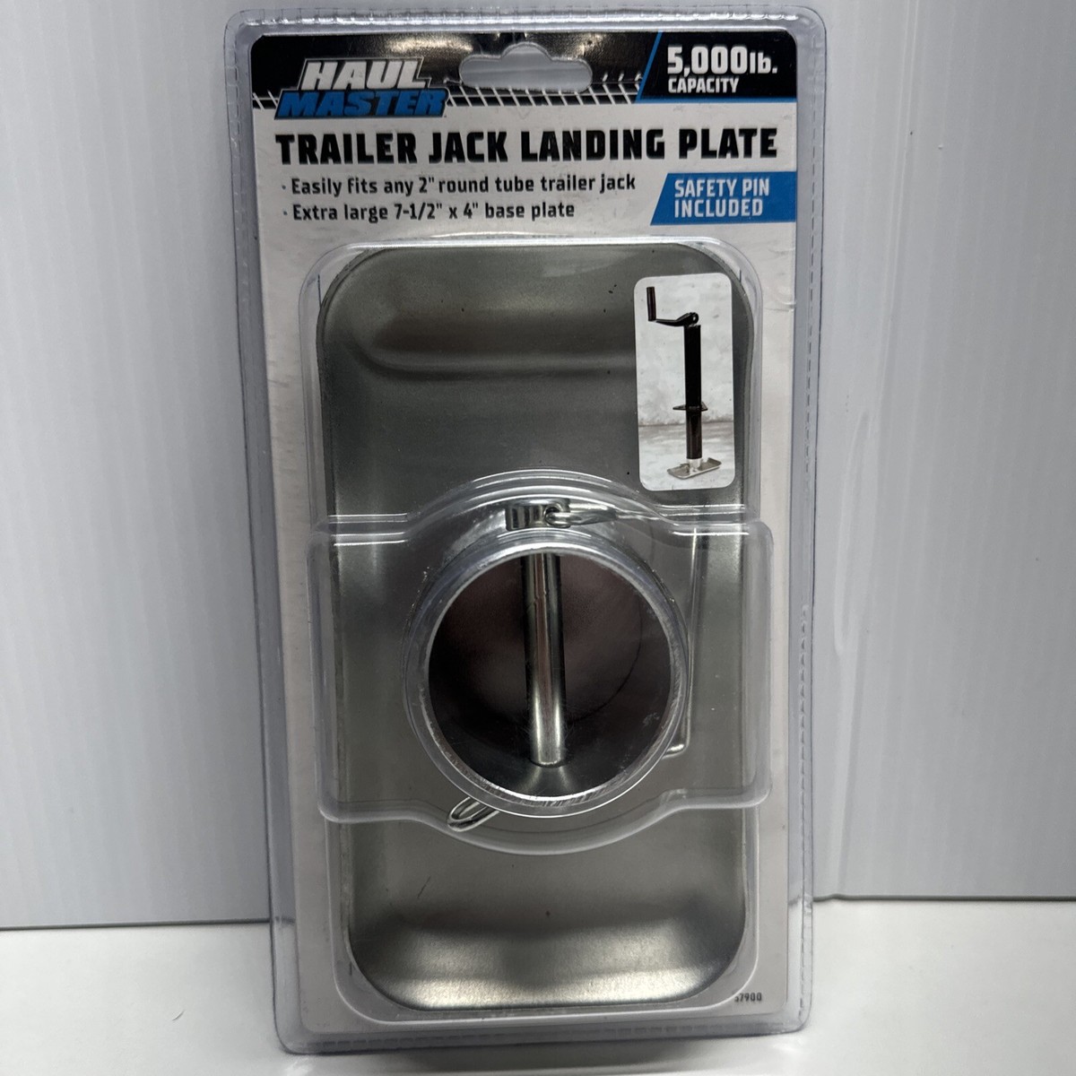 Heavy Duty Removable Jack Foot Plate For Cargo Trailers, Boat Trailers, RVs & Campers - 2000lb Capacity
