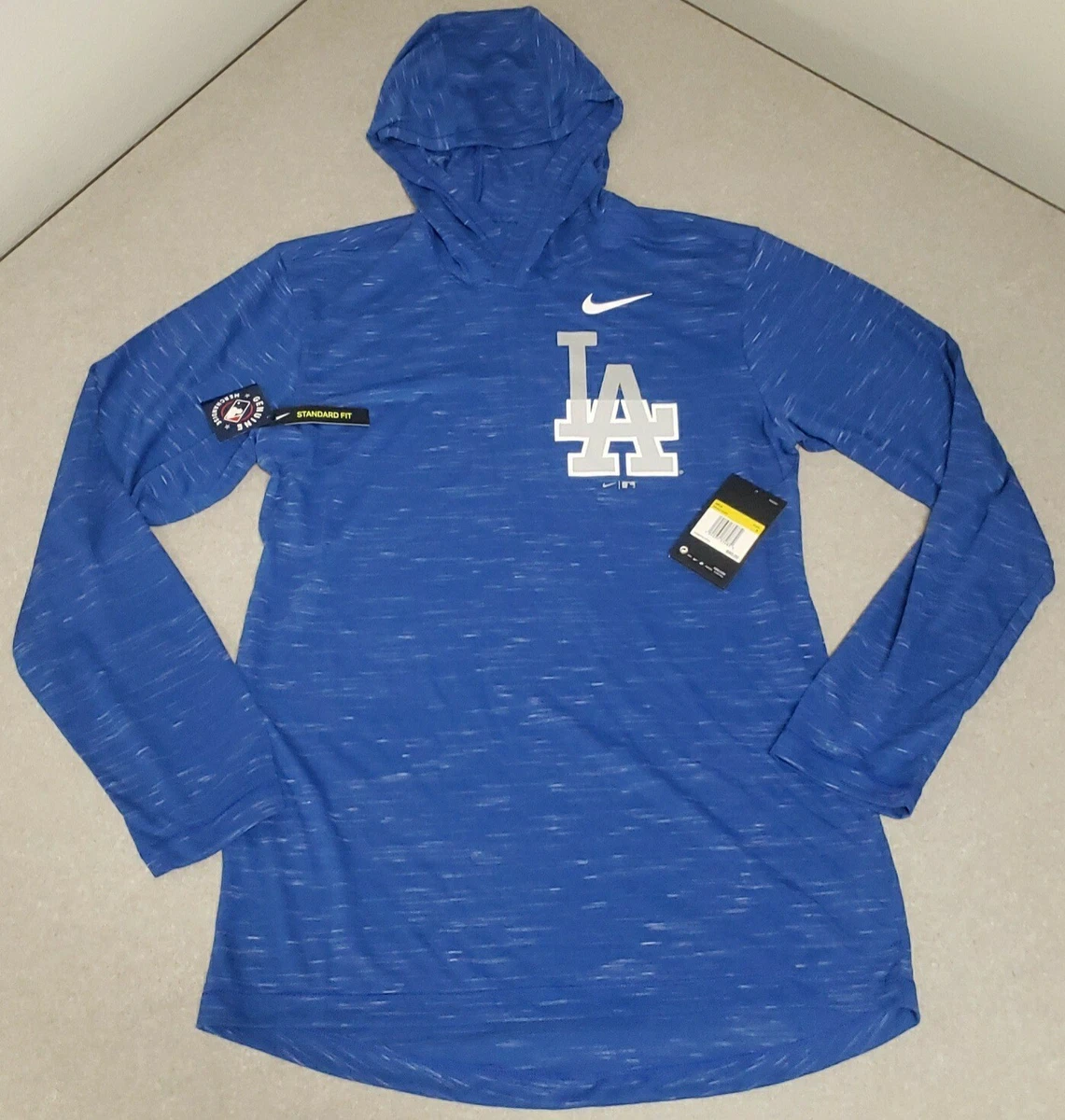 Nike Men s Los Angeles Dodgers Long Sleeve Pull Over Hoodie Dri