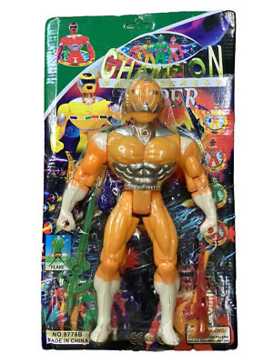 #ad Super Champion Pacifically Yellow Power Ranger 10.5” Bootleg Action Figure $34.99