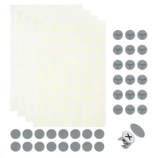 216Pcs Screw Hole Stickers and 200Pcs 18mm Screw Cover Caps, Light Gray