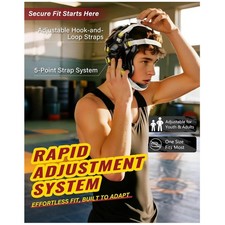 Protective Wrestling Head Gear with Detachable Chin Guard