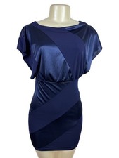 Sweet Storm Womens Navy Blue Bodycon Mini Dress Size S