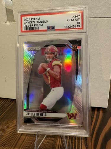 2024 PRIZM JAYDEN DANIELS SILVER RC #347 PSA 10 GEM MINT 🔥