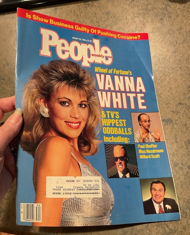 People Magazine Aug 25 1986 VANNA WHITE Shaffer/Headroom/Scott  Cocaine