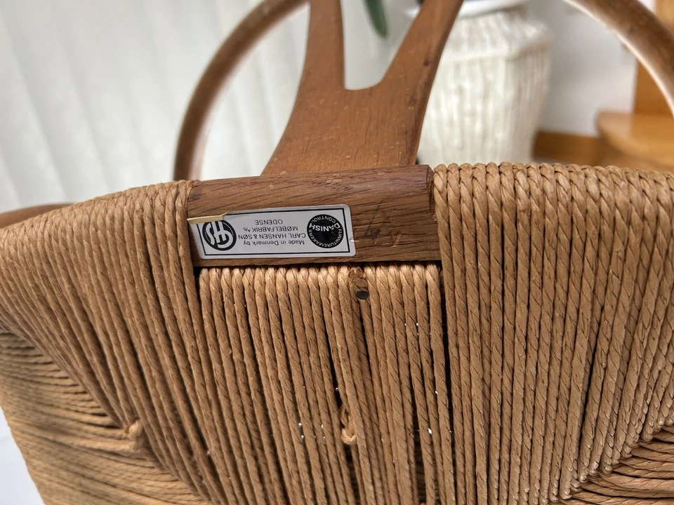 Набор из 4 оригинальных стульев Carl Hansen Hans Wagner Wishbone 1960-е - Изображение 4 из 4