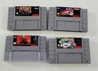 S-86 VINTAGE ORIGINAL NINTENDO SNES PITFALL UNIRACERS SUPER BATTLETANK 2 ETC