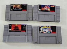 S-86 VINTAGE ORIGINAL NINTENDO SNES PITFALL UNIRACERS SUPER BATTLETANK 2 ETC