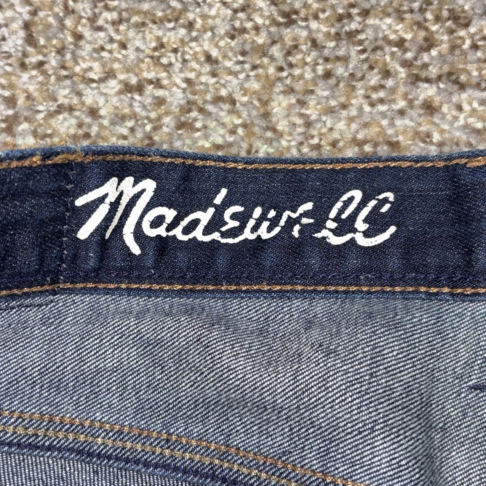 Madewell Jeans Mens 32x34 Rail Straight Mid Rise Dark Wash Denim Fits 34 X 29.5 - View 4