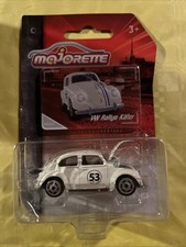 Majorette VW Rally Maggiolino Beetle bianco crema Herbie 53 nuovo/confezione originale Movie Car auto cult