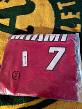 Miami Heat Giannis Antetokounmpo 7 Men s XL Red/Black/White Jersey NBA New