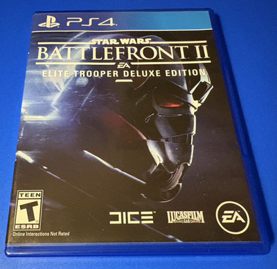 Star Wars Battlefront 2 Elite Trooper DE (PlayStation 4, 2017) PS4    disc A1