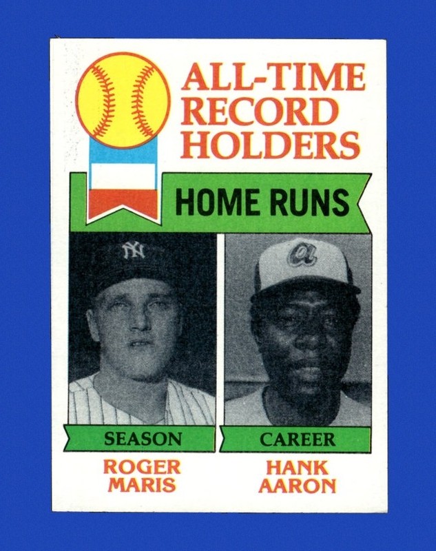 1979 Topps Set-Break #413 Hank Aaron All-Time Leaders NR-MINT *GMCARDS*
