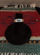 Vintage Sterling Silver Ring With A Turquoise Stone Sz 6