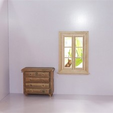 1/12 DIY Wooden Window Door for Doll House Accessories Pretend for Play Toy For