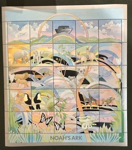Saint Vincent Stamps Noah’s Ark Commemorative Sheet Mint Never Hinged OG VF