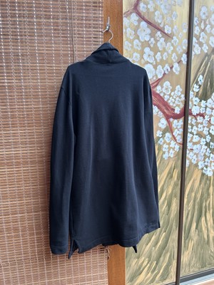 Damir Doma Silent Black Heavy Jersey Kimono Coat Size L Much Worn